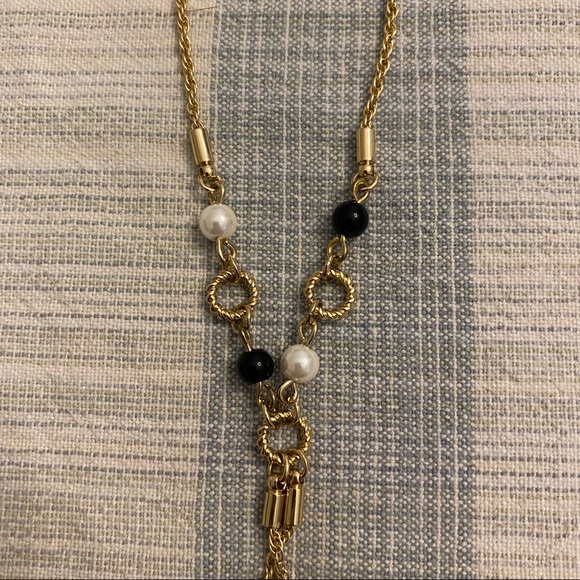 Talbots Tassel and Bead Long Pendent Necklace - Picture 8 of 15